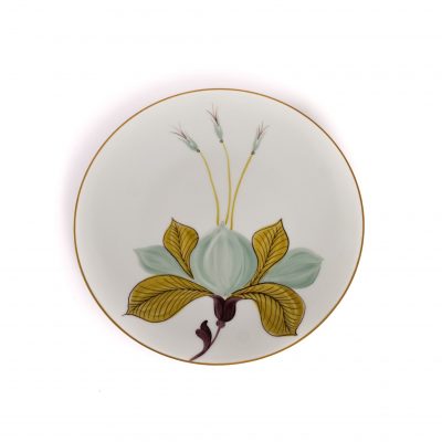 Hand painted plate "Jardins D'Udaipur" from Limousine porcelain