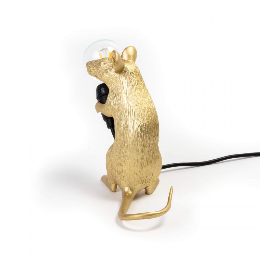 Table lamp Mouse Lamp Sitting GOLD