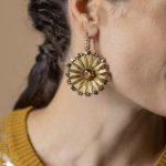 Earrings Sunflowers